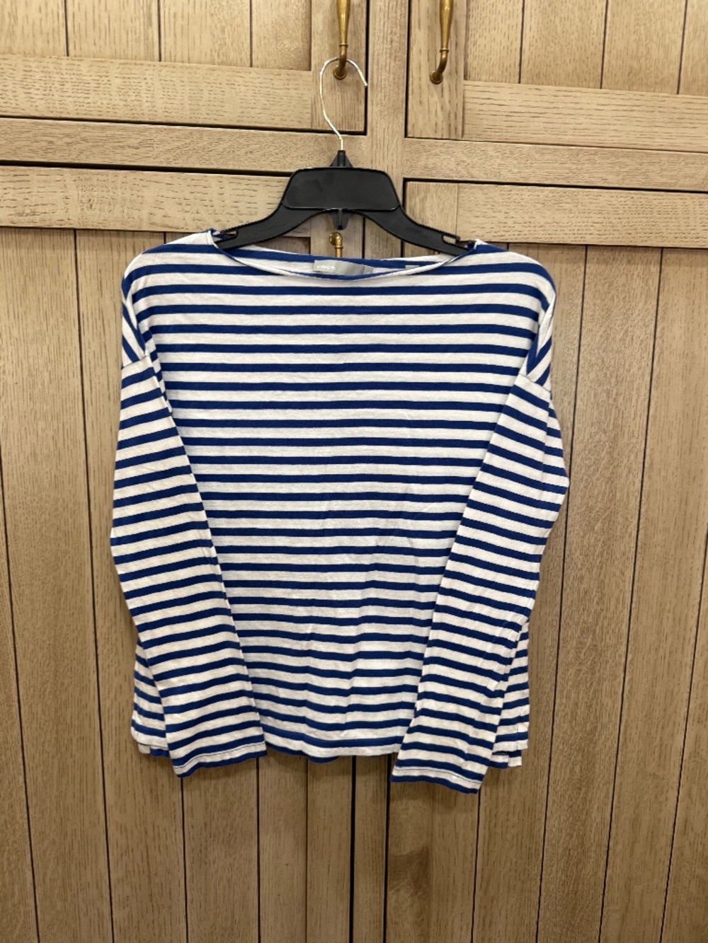Vince Striped Tee Shirt, Size Small, 100% Cotton